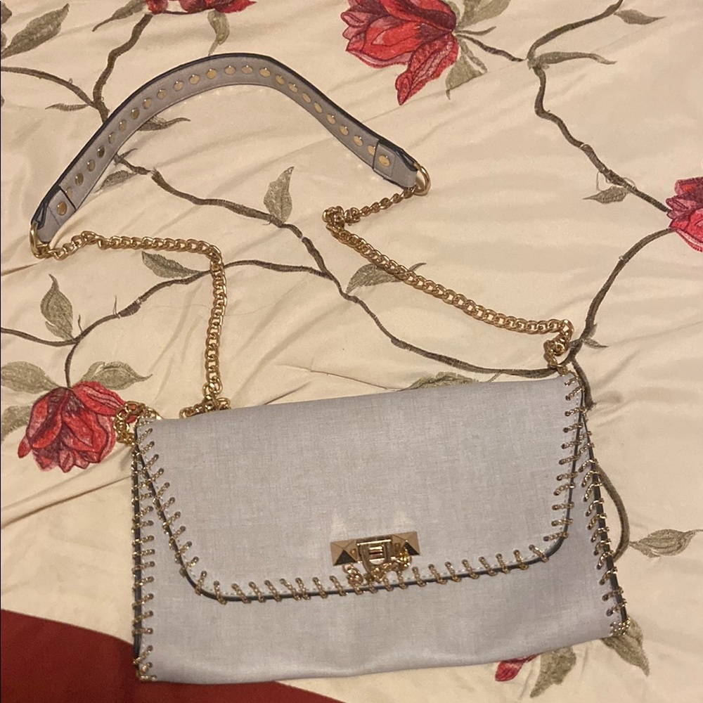 Gray Chain Strap Bag